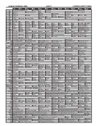 Sunday Morning Grid 6/28/15 Latimes.Com/Tv Times