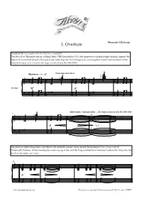 1. Overture Alexander L’Estrange