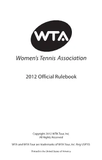 2012 Official Rulebook