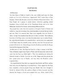 CHAPTER ONE Introduction 1.0 Overview: the Term Daju Or Dadjo