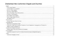Cheltenham Non-Conformist Chapels and Churches