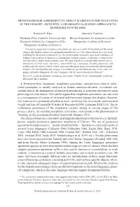 From Possessor Agreement to Object Marking in the Evolution of the Udmurt -Jez Suffix: a Grammaticalization Approach to Morpheme Syncretism Katalin É
