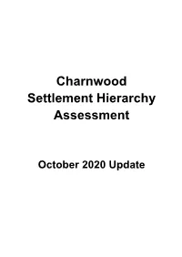 Settlement Hierarchy Assessment