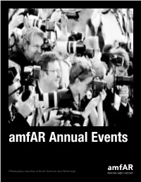 Amfar Annual Events