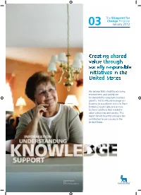 Creating Shared Value Through Socially Responsible Initiatives in the United States