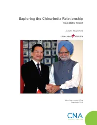 Exploring the China-India Relationship Roundtable Report