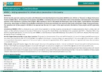 Infrastructure - Construction MSRDC – Setting a Precedent for Infrastructure Construction in the Country