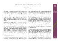 Introduction. Queer Eurovision, Post-Closet SQS 02/07 Mikko Tuhkanen