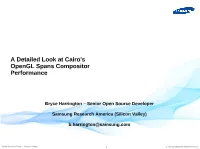 A Detailed Look at Cairo's Opengl Spans Compositor Performance