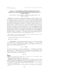 Amps: an Augmented Matrix Formulation for Principal Submatrix Updates with Application to Power Grids∗