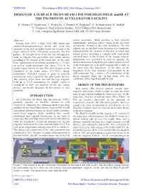 Design of a Surface Muon Beam Line for High Field Musr at the PSI