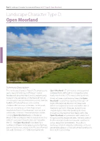 Landscape Character Type D: OpenMoorland