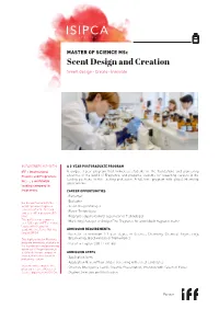 Scent Design and Creation Smell Design - Create - Innovate