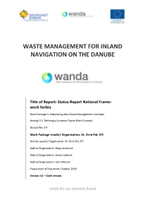 Waste Management for Inland Navigation on the Danube