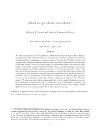 What Keeps Stablecoins Stable?