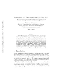 Conversion of a General Quantum Stabilizer Code to an Entanglement