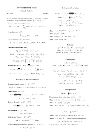 Operators on Di Erential Forms Abstract Index Notation Leibniz Commuting Inner Products