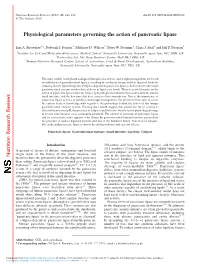 Physiological Parameters Governing the Action of Pancreatic Lipase
