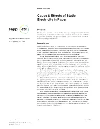 Printer Tech Tips—Cause & Effects of Static Electricity in Paper