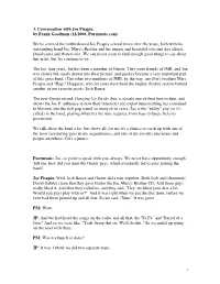 A Conversation with Joe Pisapia by Frank Goodman (12/2006, Puremusic.Com)
