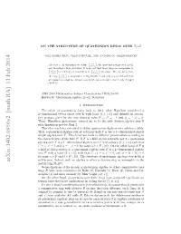 Arxiv:1402.0956V2 [Math.RA] 11 Feb 2014 O Some for Elkon Ned Uha Ler Sete Iiinrn Risomorp Or Ring Division a Either Is Ring Algebra Matrix an Such Indeed, Well-Known