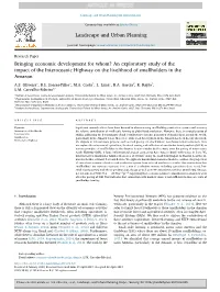 Bringing Economic Development for Whom? an Exploratory Study of the Impact of the Interoceanic Highway on the Livelihood of Smallholders in the Amazon