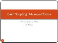 Introduction to Bash Programming