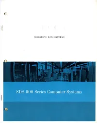 Scientific Data Systems