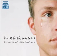 Burst Forth, My Tears and Solemn Pavanes, Using the Theme Familiar from the Lute-Song Flow My Teares
