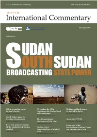 Sudan South Sudan Broadcasting State Power