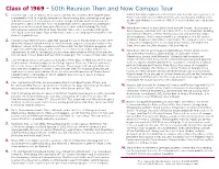 Class of 1969 – 50Th Reunion Then and Now Campus Tour 1