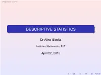 Descriptive Statistics