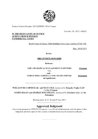 High Court Judgment Template