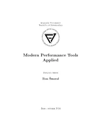 Modern Performance Tools Applied