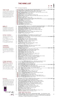 The Wine List