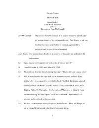 1 Gazette Project Interview with Jason Rouby, Little Rock