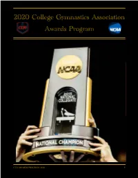 2020 CGA Awards Program