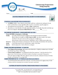 Colonoscopy Preparation Using Golytely