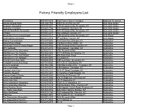 Felony Friendly Employers List