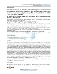 A Systematic Review on the Efficacies and Therapeutic Interventions Of