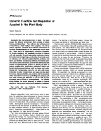 Dynamic Function and Regulation of Apoplast in the Plant Body