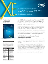 Intel® Composer XE 2011 for Windows* and Linux*