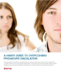 A Man's Guide to Overcoming Premature Ejaculation