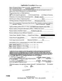 Application Coversheet (Please Type) TOGO
