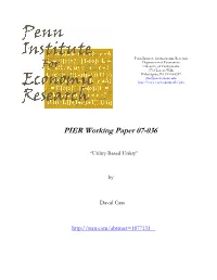 PIER Working Paper 07-036