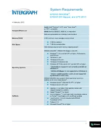 System Requirements ERDAS IMAGINE ®, ERDAS ER Mapper, and LPS 2013