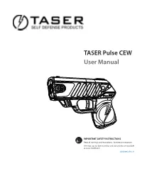 TASER Pulse CEW User Manual