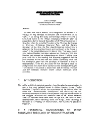 1 Introduction 2 a Historical Background to Jesse