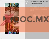 Calendario De Fiestas Tradicionales