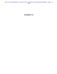 EXHIBIT D Case 1:15-Md-02599-FAM Document 1724-4 Entered on FLSD Docket 05/18/2017 Page 2 of 348